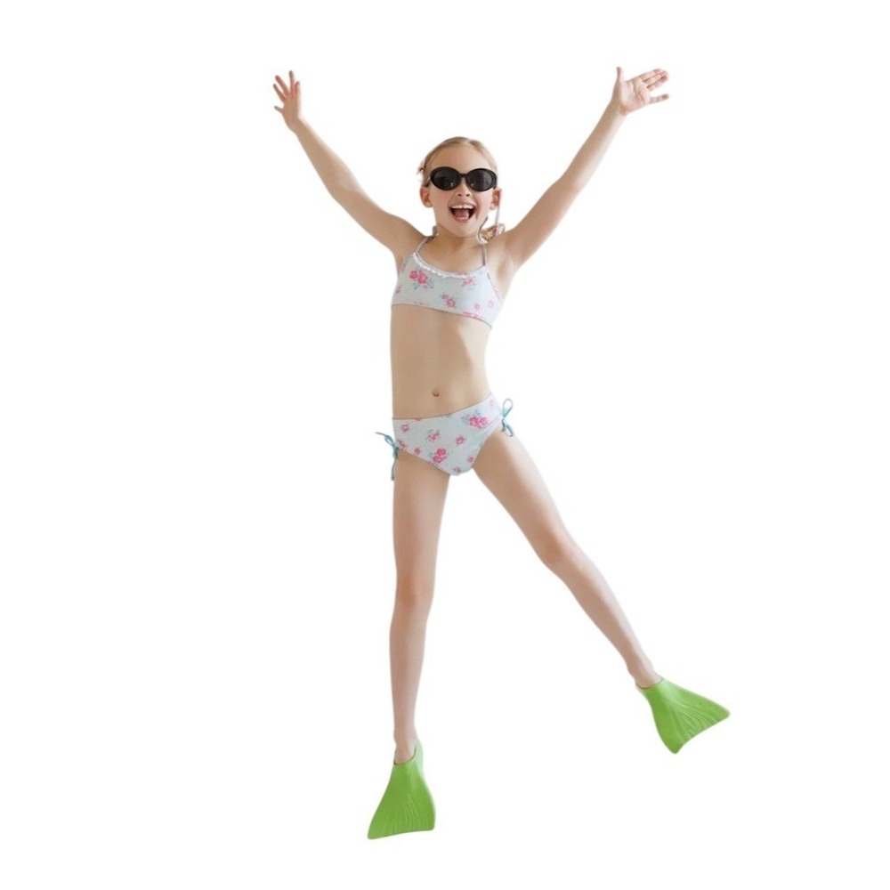 Well Dressed Wolf Wildling Girls Floral 2-Piece Bikini Swim Set Blue 2T NWT WDW